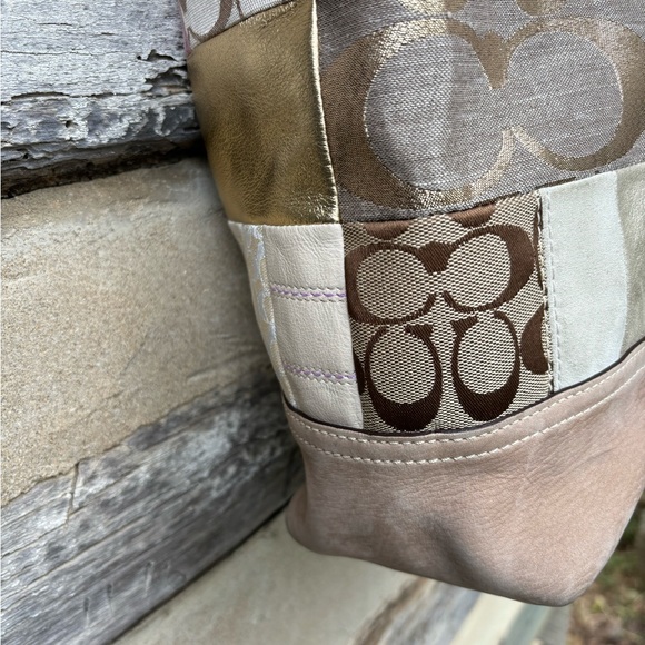Coach Patchwork Bucket Shoulder Bag - Picture 3 of 12